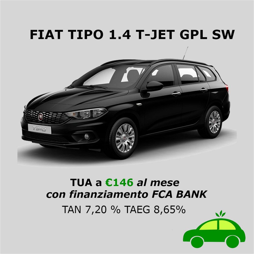 Fiat Tipo Station Wagon Tipo 1.4 T-Jet 120CV GPL SW Easy  del 2019 usata a Sora (2)