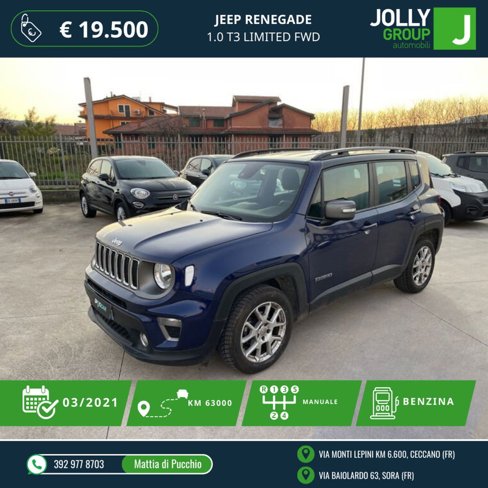 Jeep Renegade usata a Frosinone