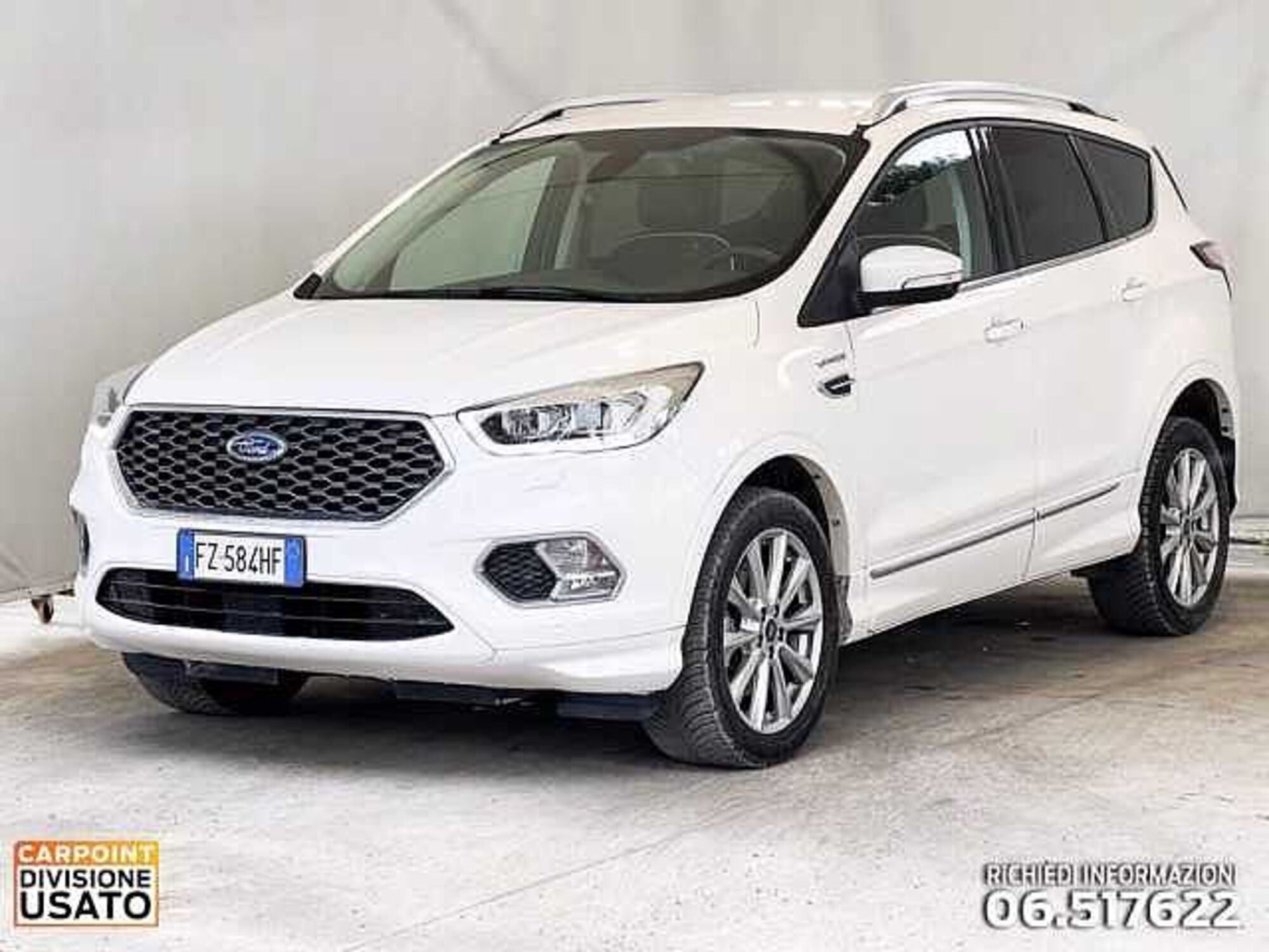 Ford Kuga 2.0 TDCI 180 CV S&amp;S 4WD Powershift Vignale  del 2019 usata a Roma