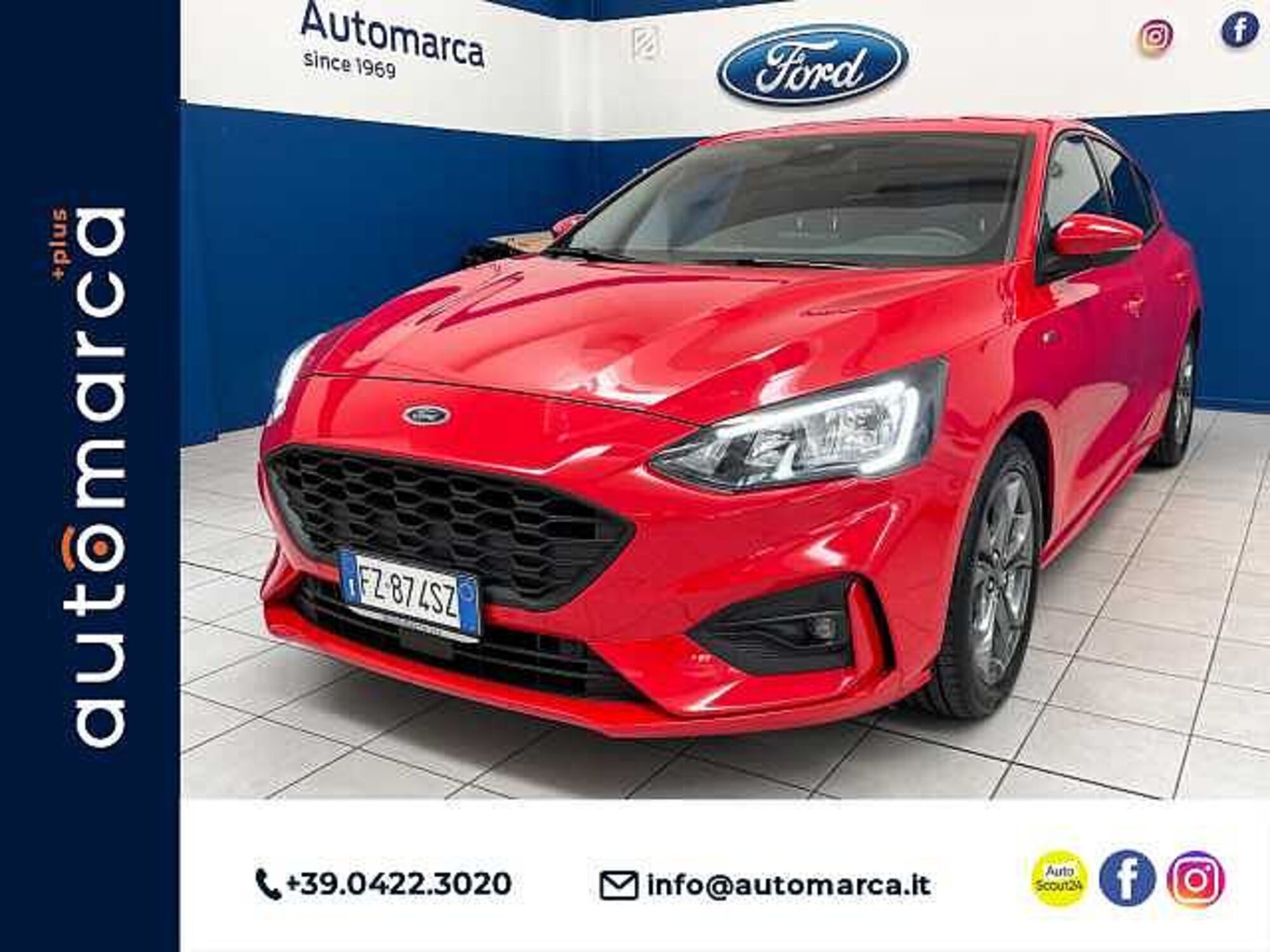 Ford Focus 1.0 EcoBoost 125 CV 5p. ST-Line  del 2020 usata a Silea