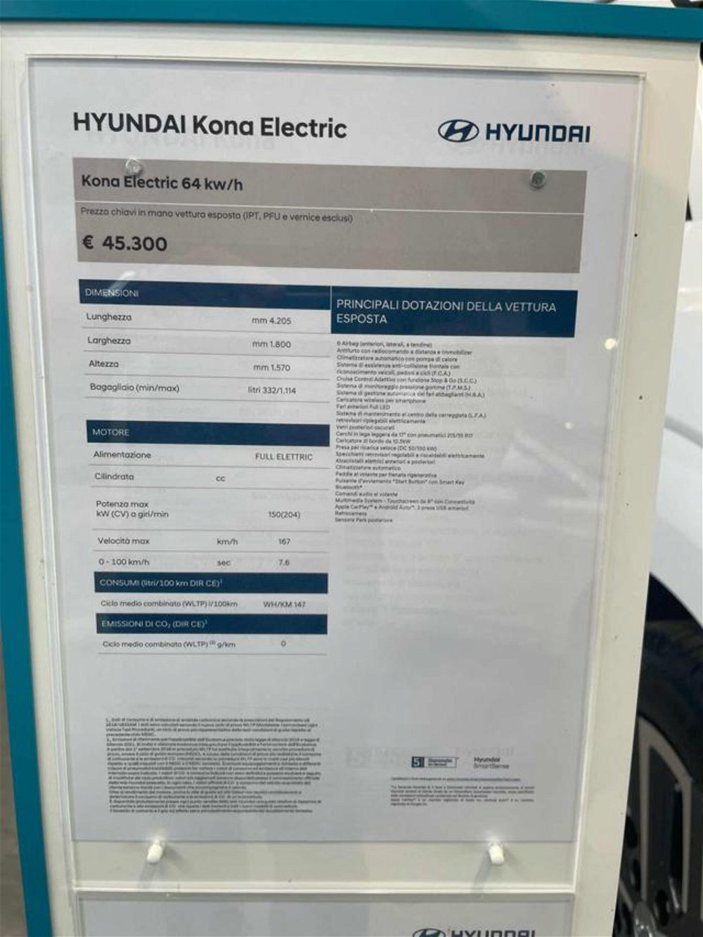 Hyundai Kona EV 39 kWh XLine nuova a Pesaro (4)