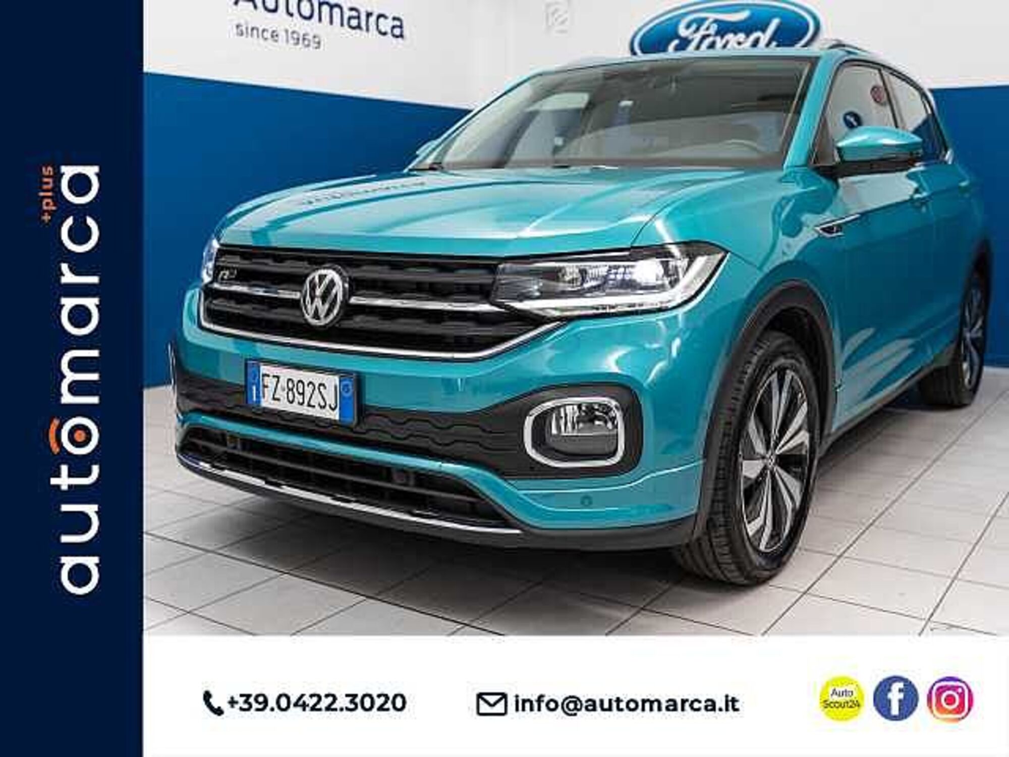 Volkswagen T-Cross 1.0 tsi R-Line 115cv dsg del 2019 usata a Silea