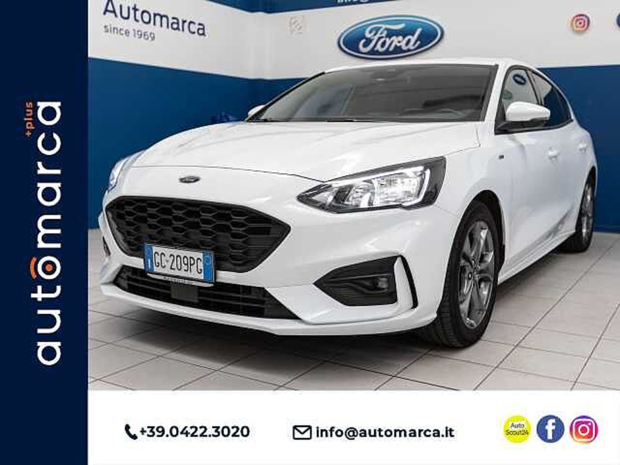 Ford Focus 1.0 EcoBoost 125 CV 5p. ST-Line  del 2020 usata a Silea