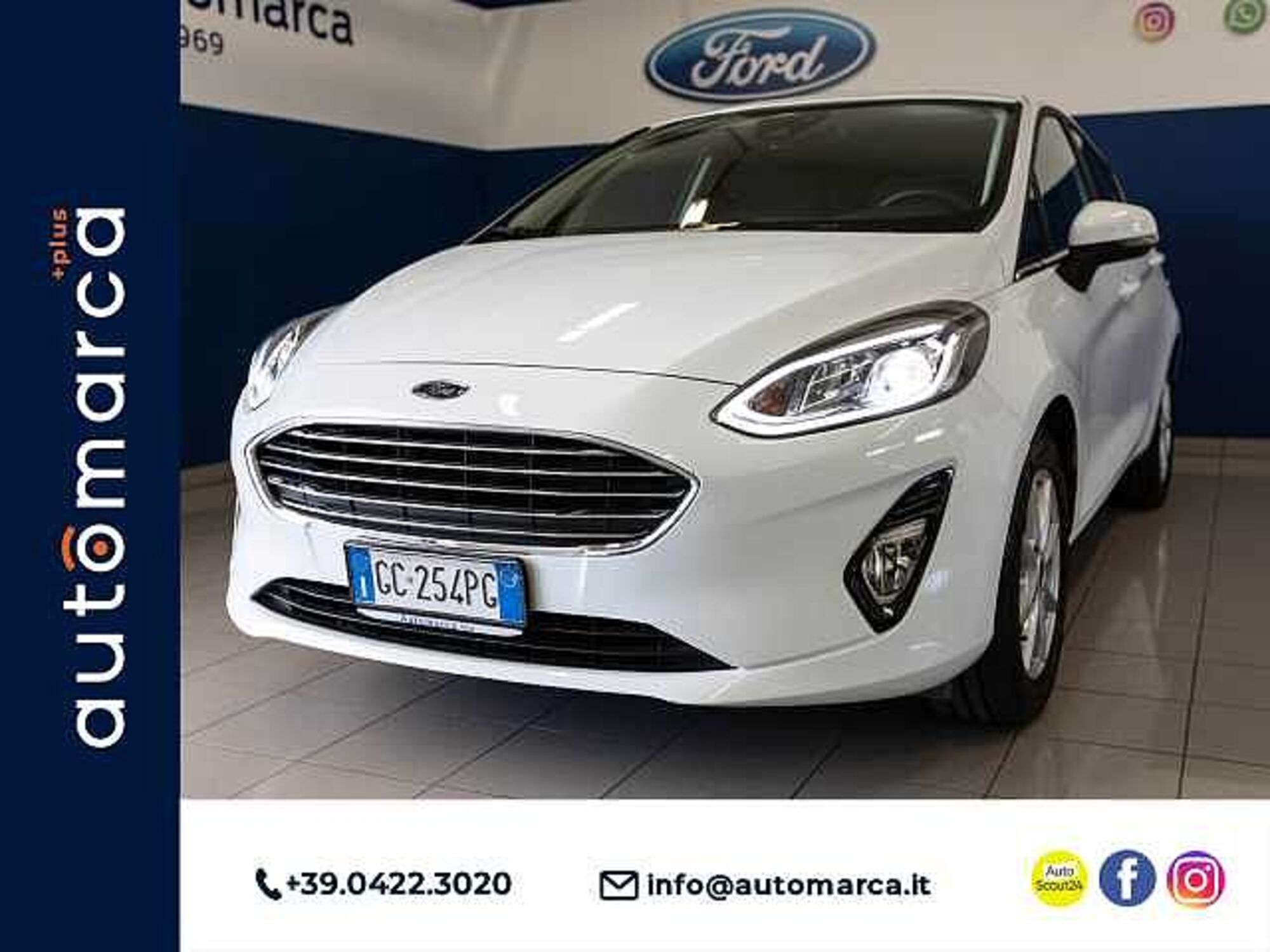 Ford Fiesta 1.1 75 CV 5 porte Titanium  del 2020 usata a Silea