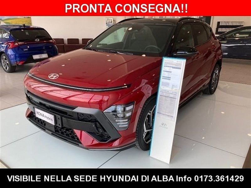 Hyundai Kona HEV 1.6 DCT NLine nuova a Alba