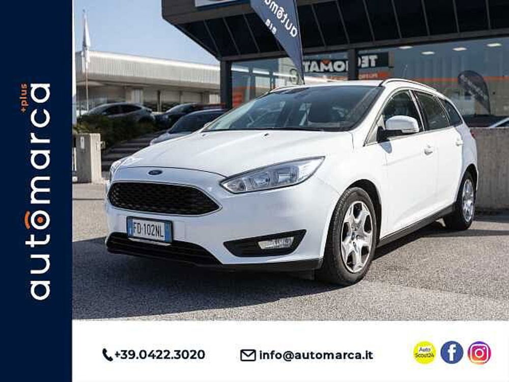 Ford Focus Station Wagon 1.5 TDCi 95 CV Start&Stop SW Business del 2016 usata a Silea