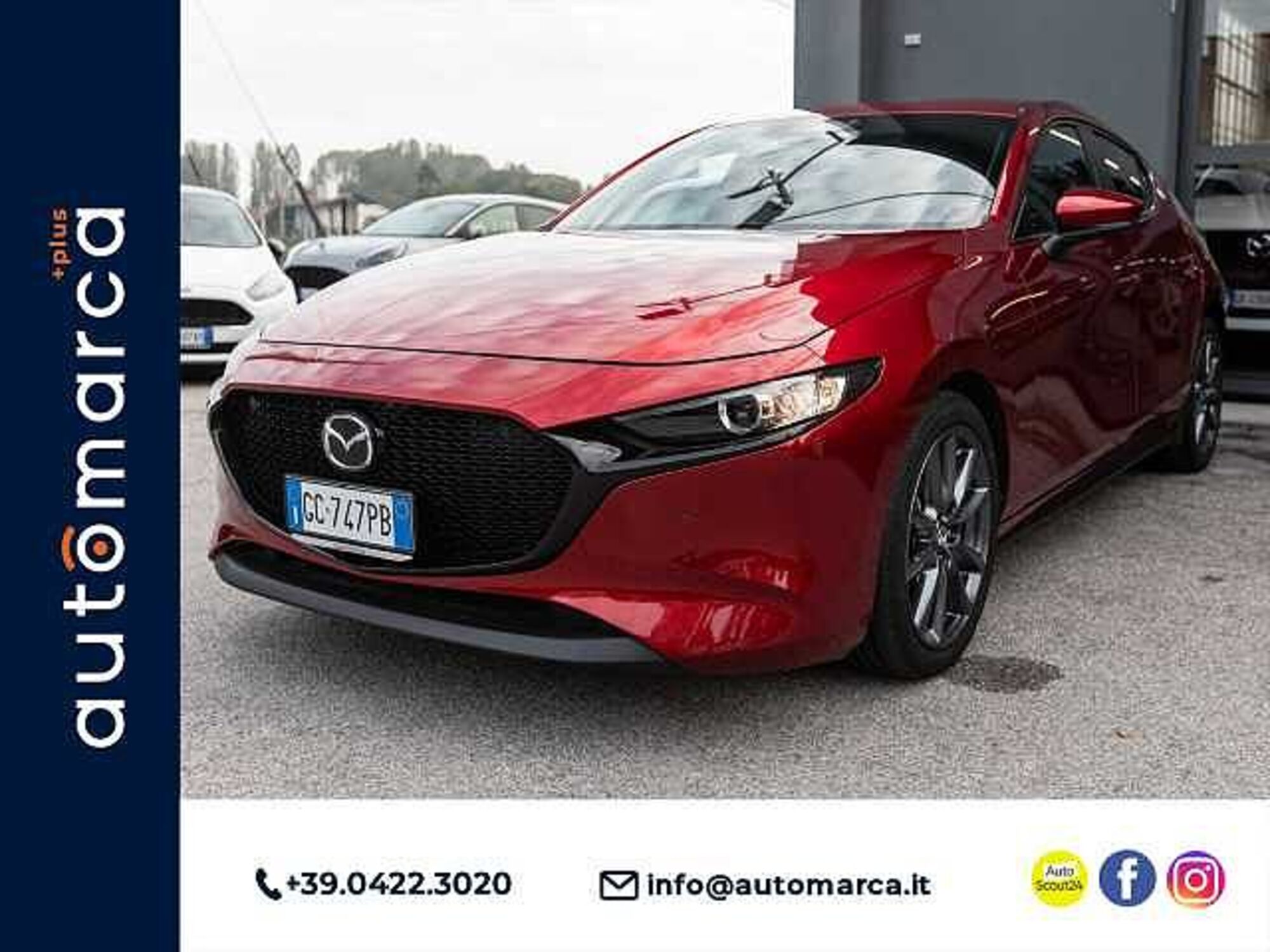 Mazda Mazda3 Hatchback 2.0L e-Skyactiv-G M Hybrid Executive  del 2020 usata a Silea