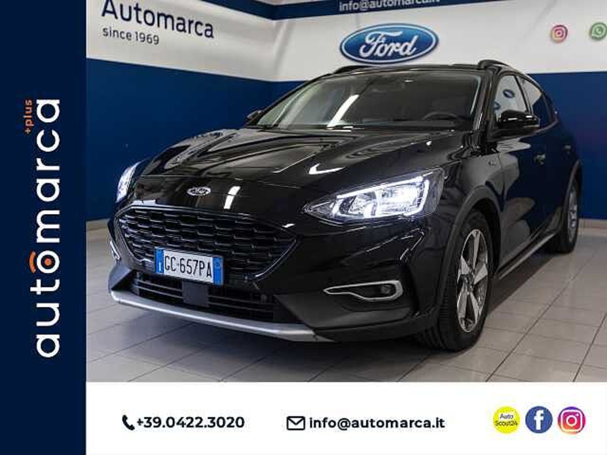 Ford Focus 1.0 EcoBoost 125 CV 5p. Active  del 2020 usata a Silea