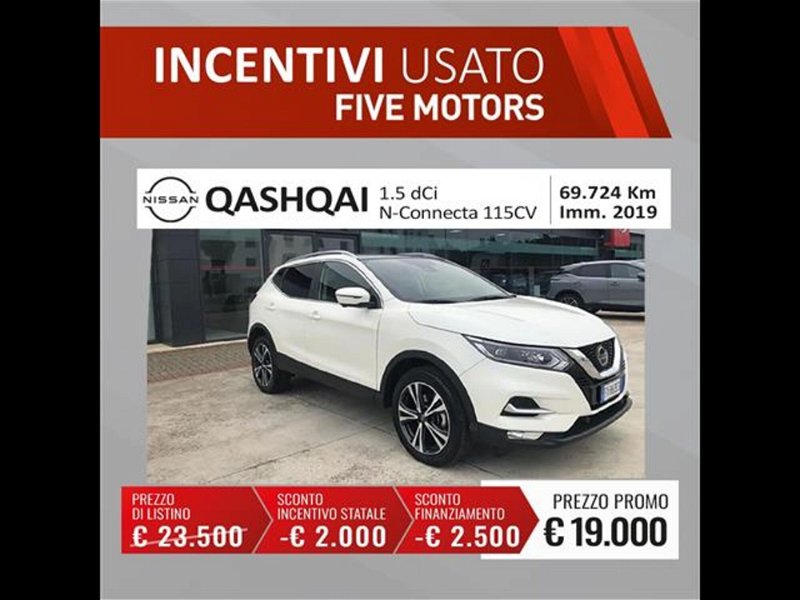 Nissan Qashqai 1.5 dCi 115 CV N-Motion Start del 2019 usata a Brindisi