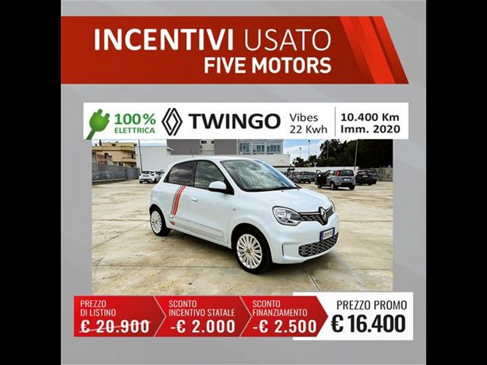 Renault Twingo Electric Equilibre del 2020 usata a Brindisi