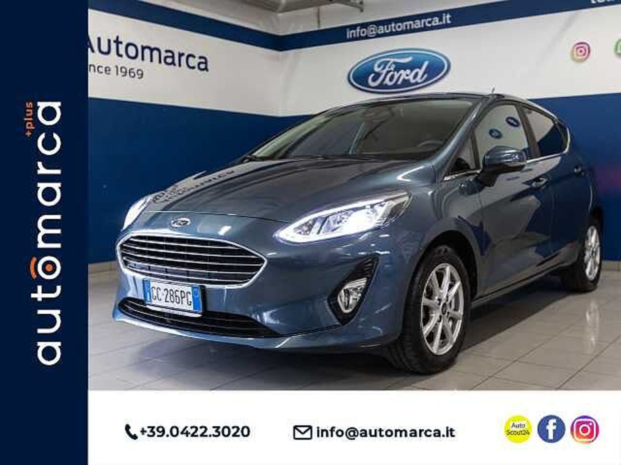 Ford Fiesta 1.1 75 CV 5 porte Titanium  del 2020 usata a Silea