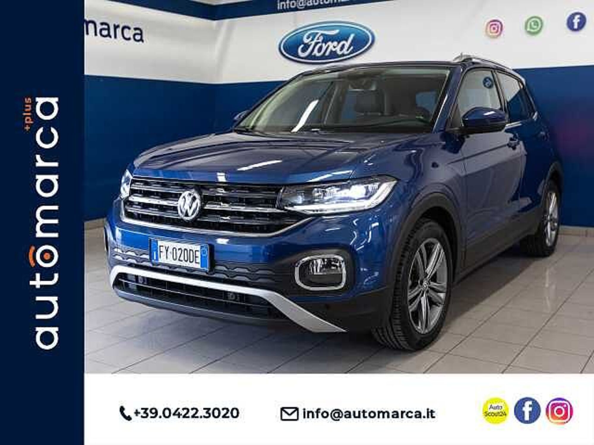 Volkswagen T-Cross 1.0 TSI 115 CV DSG Advanced BMT  del 2019 usata a Silea