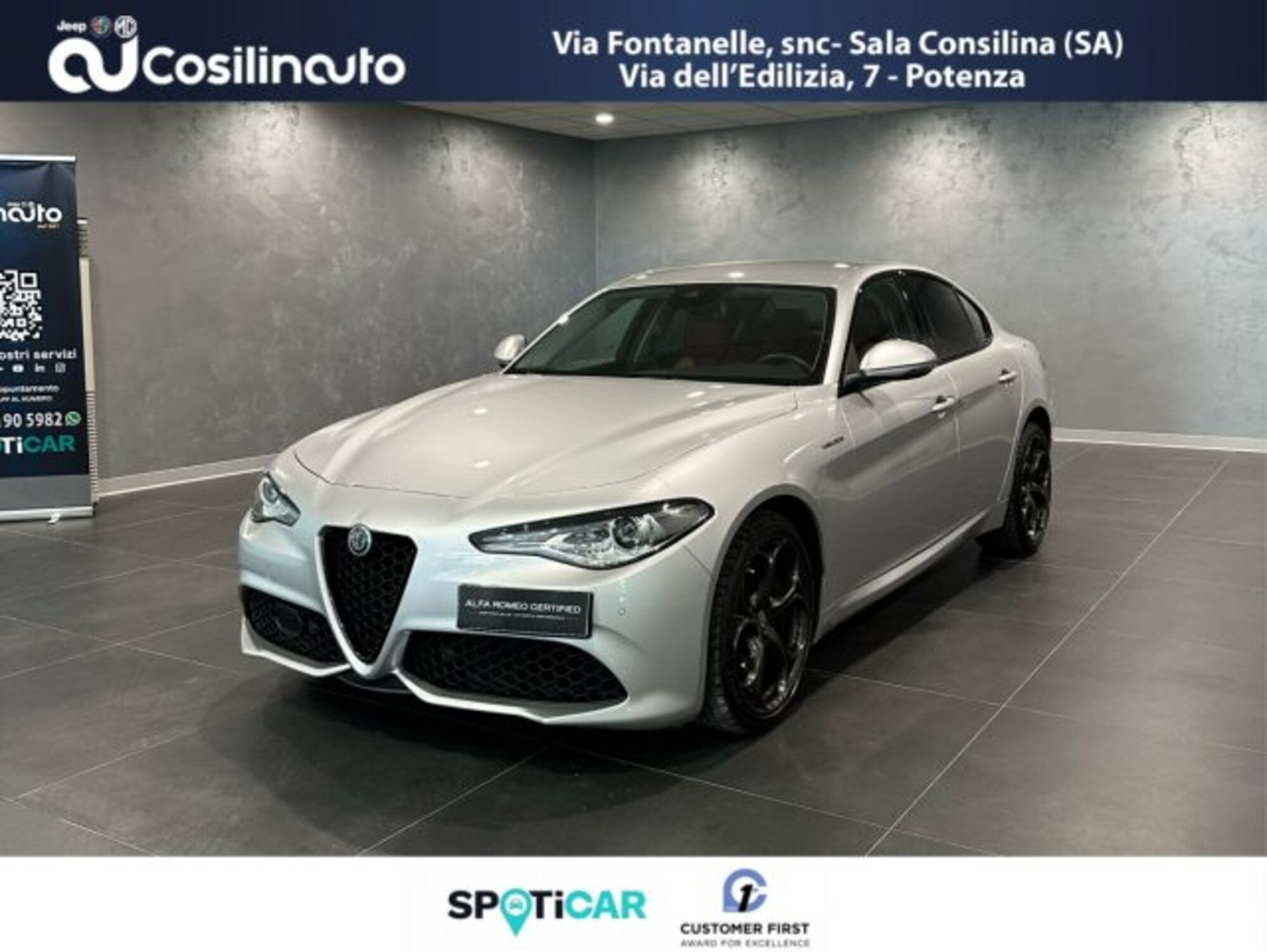 Alfa Romeo Giulia 2.2 Turbodiesel 210 CV AT8 AWD Q4 Veloce  del 2018 usata a Sala Consilina