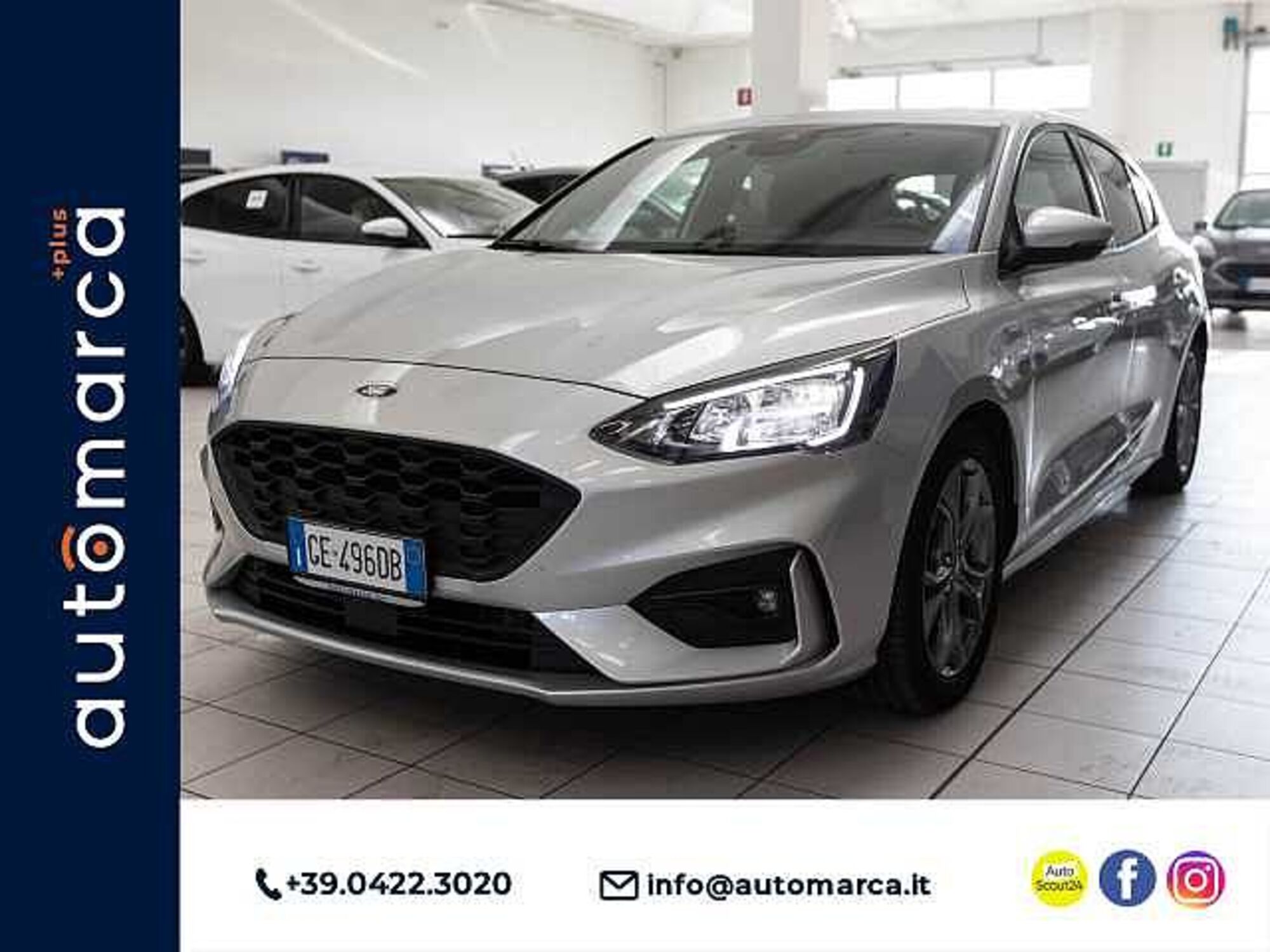 Ford Focus 1.0 EcoBoost 125 CV 5p. ST-Line  del 2021 usata a Silea