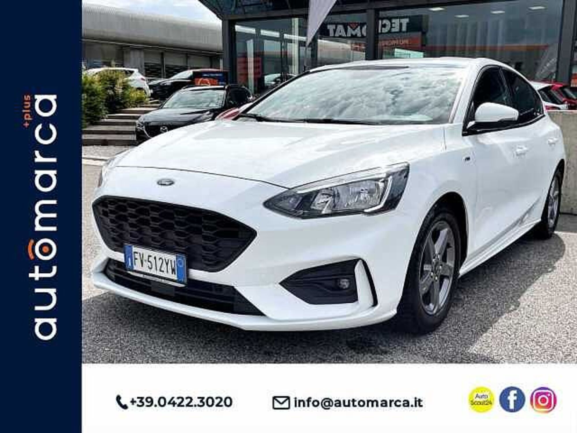 Ford Focus 1.5 EcoBlue 120 CV 5p. ST-Line  del 2019 usata a Silea