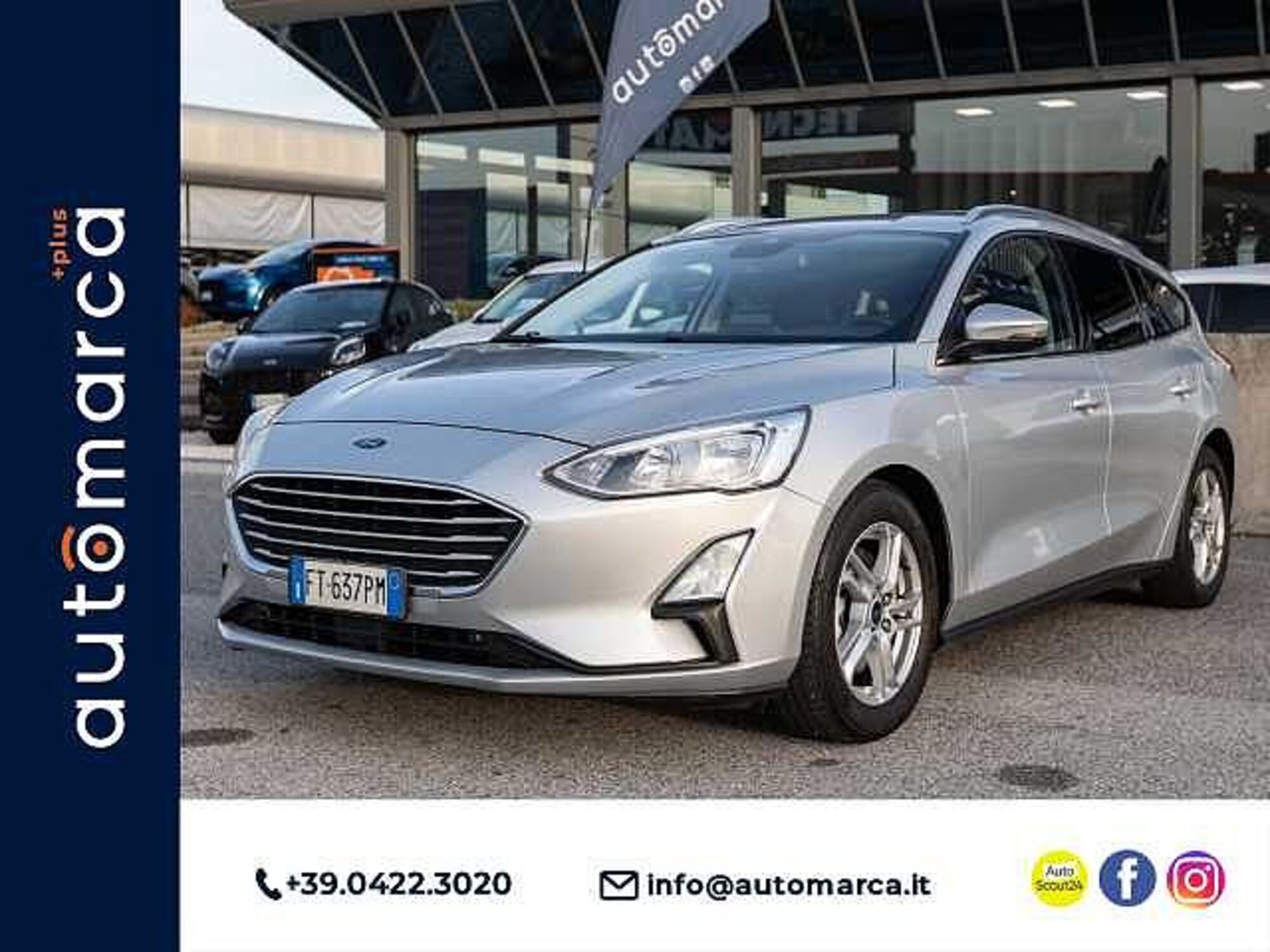 Ford Focus Station Wagon 1.5 EcoBlue 120 CV automatico SW Business  del 2019 usata a Silea