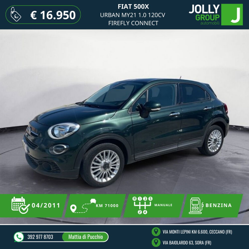 Fiat 500X usata a Frosinone