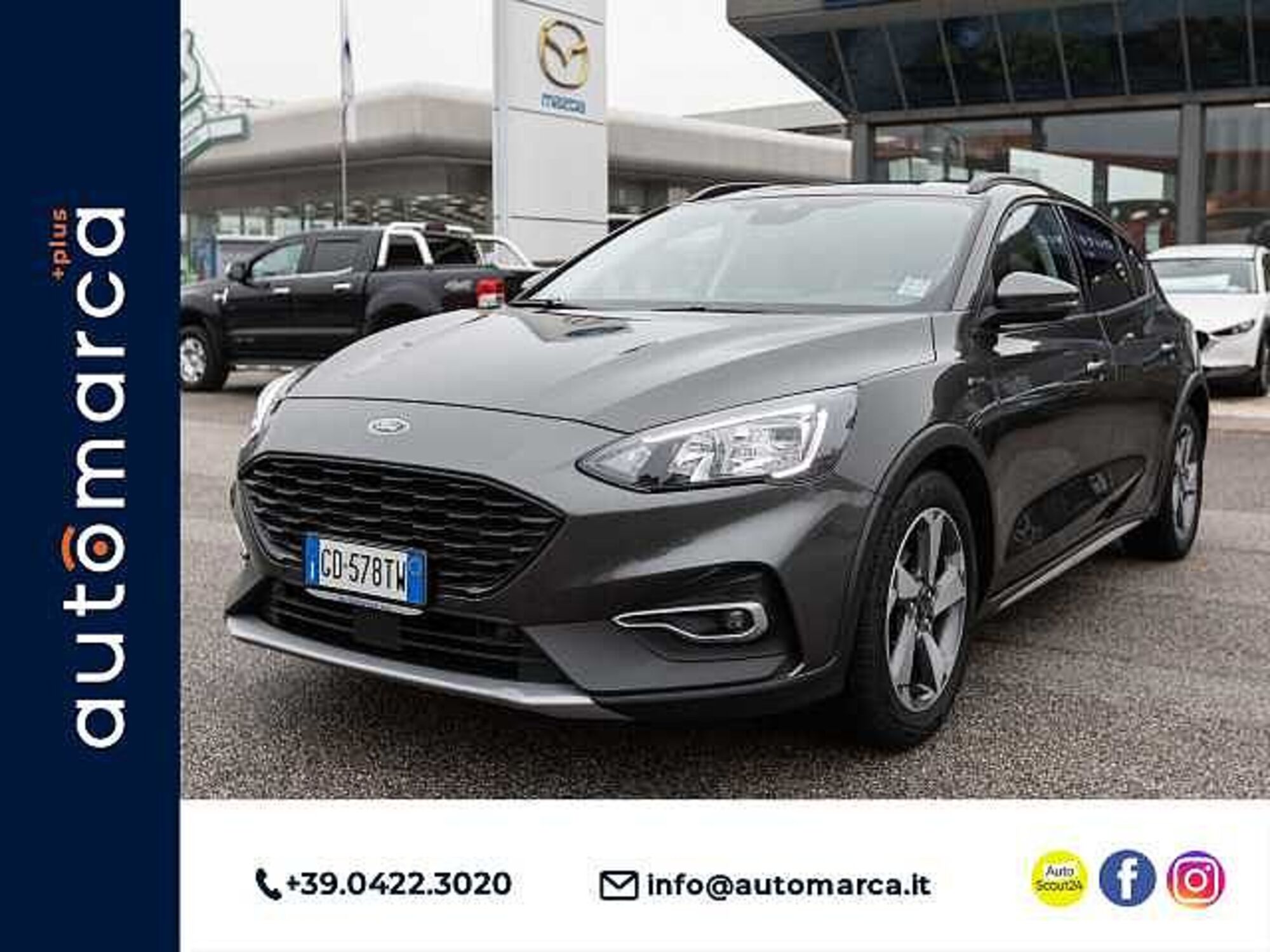 Ford Focus 1.0 EcoBoost 125 CV 5p. Active  del 2021 usata a Silea