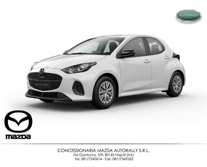 Mazda Mazda2 Hybrid 1.5 vvt full hybrid electric Prime Line e-cvt nuova a Napoli