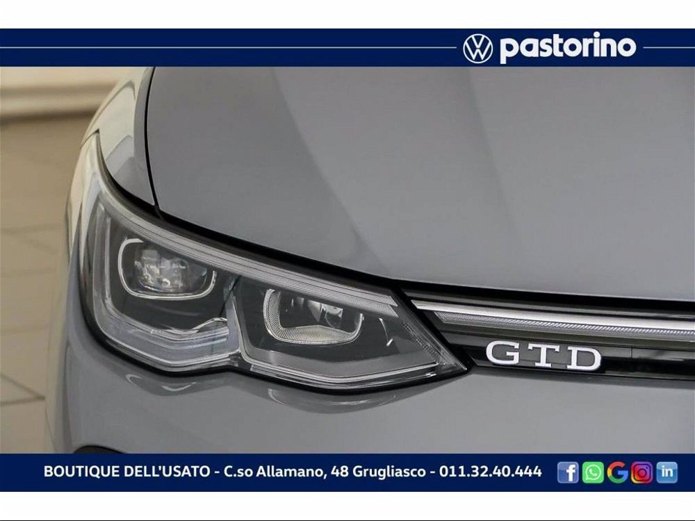 Volkswagen Golf 2.0 TDI GTD DSG del 2021 usata a Grugliasco (4)