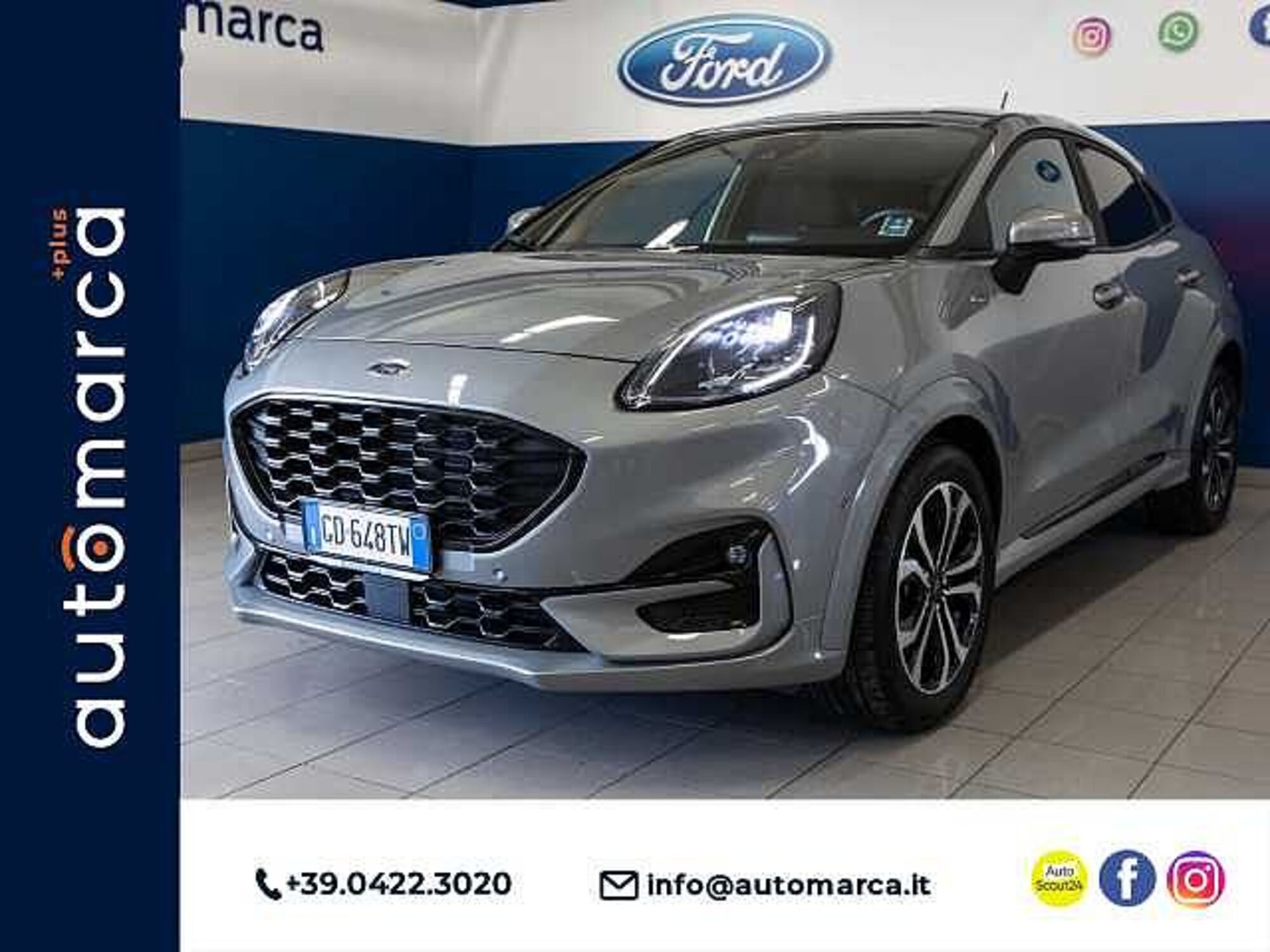 Ford Puma 1.0 EcoBoost 125 CV S&amp;S ST-Line del 2021 usata a Silea