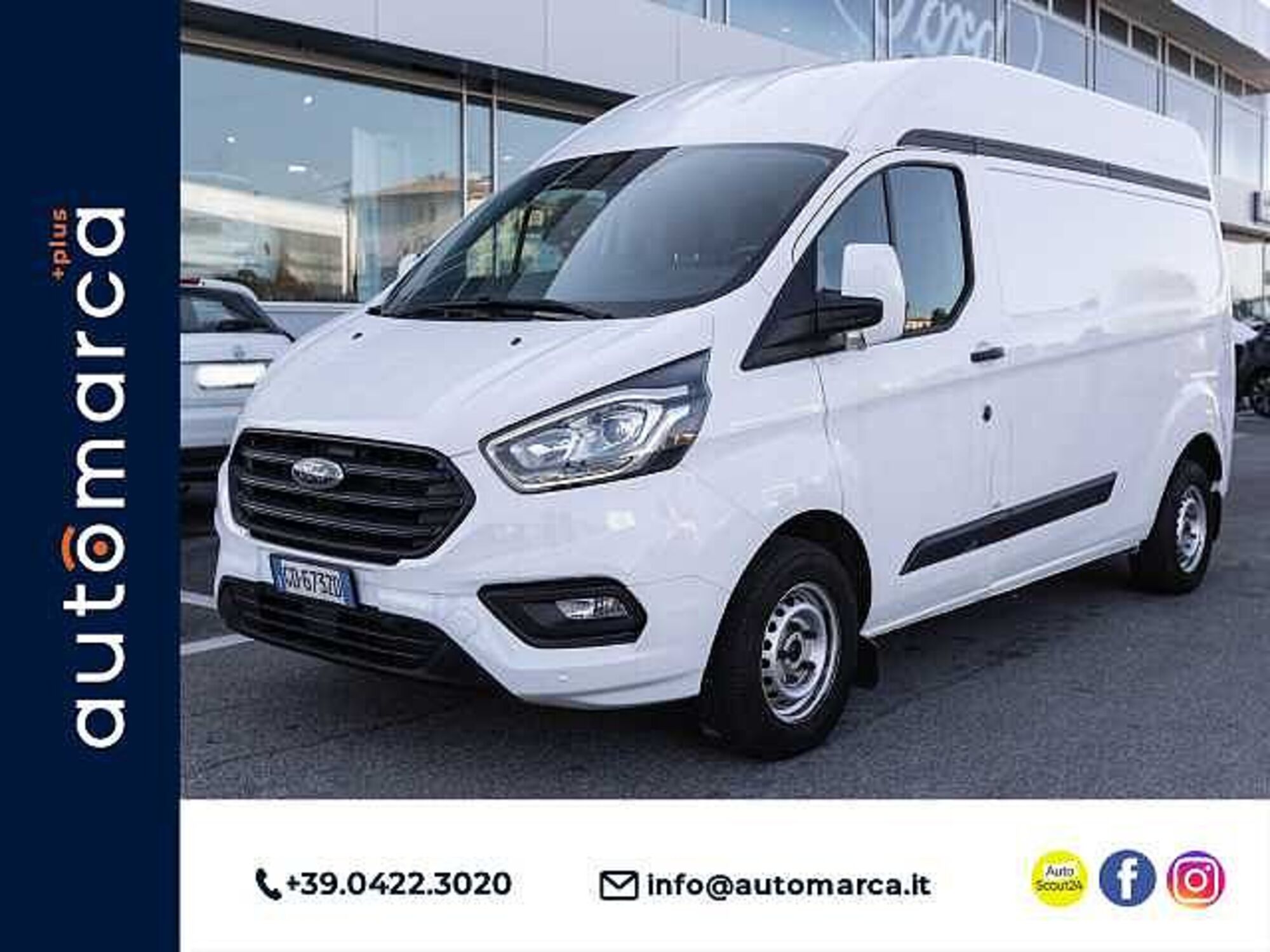 Ford Transit Custom Furgone 300 2.0 TDCi 130 PL Furgone Titanium  del 2020 usata a Silea