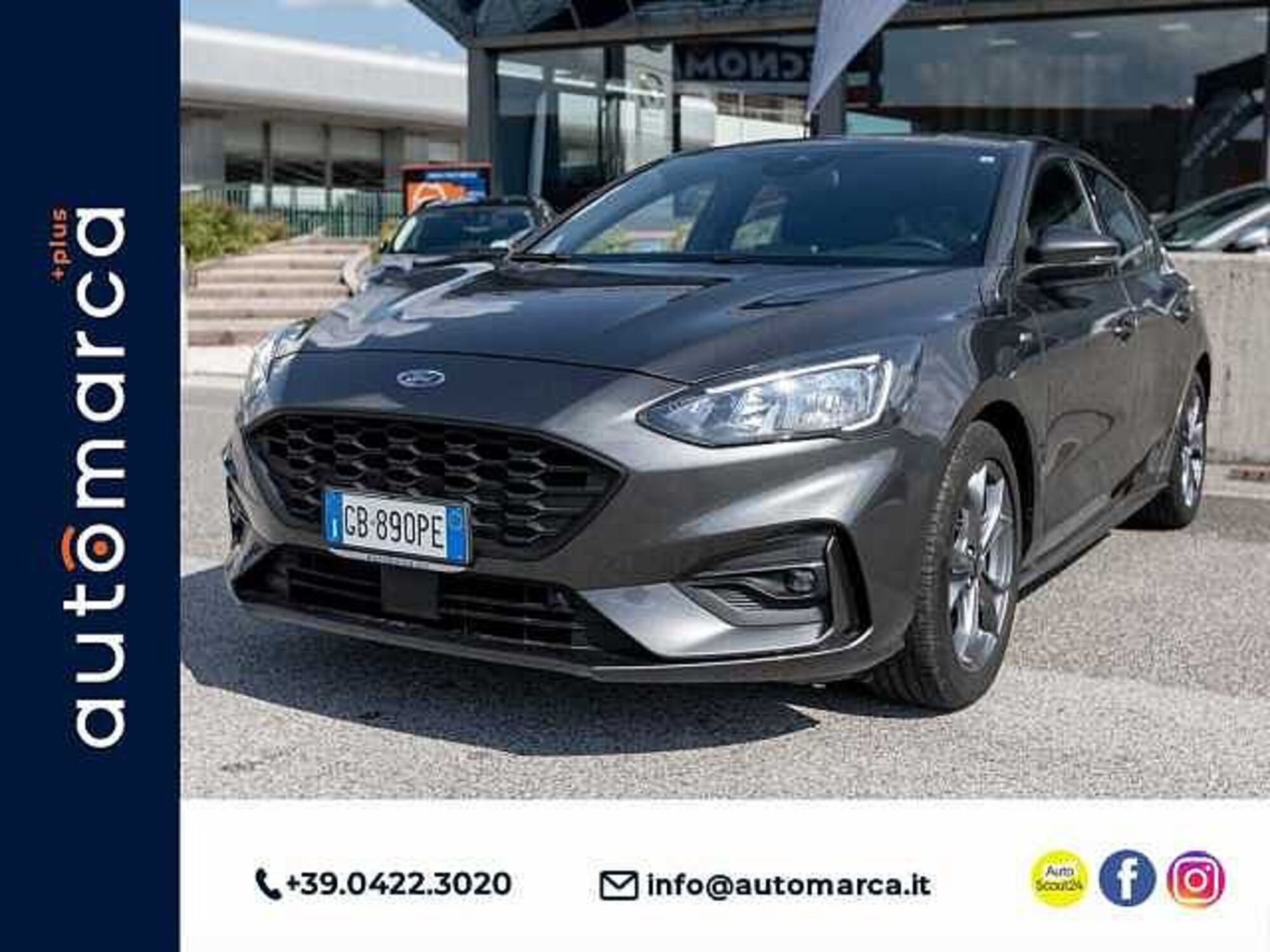 Ford Focus 1.5 EcoBlue 120 CV 5p. ST-Line  del 2020 usata a Silea