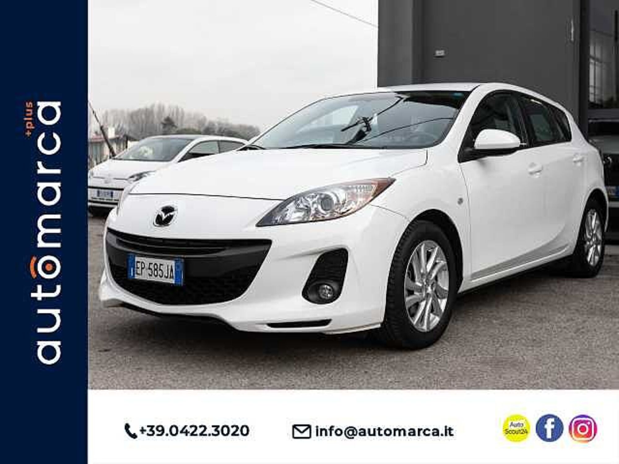 Mazda Mazda3 Hatchback 1.6 MZ-CD 115 CV 5p. Active  del 2013 usata a Silea