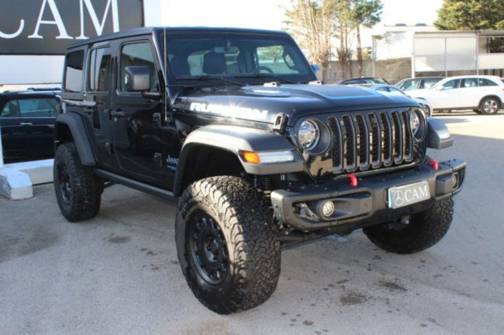 Jeep Wrangler Unlimited 2.0 PHEV ATX 4xe Rubicon  del 2021 usata a Lecce