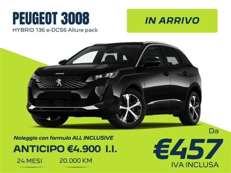 Peugeot 3008 Hybrid 136 e-DCS 6 Allure Pack nuova a Torino