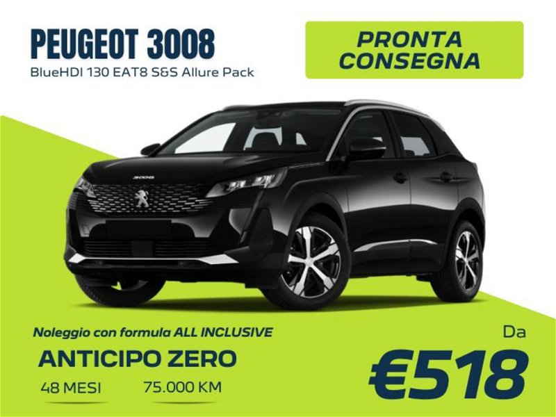 Peugeot 3008 BlueHDi 130 S&S EAT8 Allure Pack  nuova a Torino
