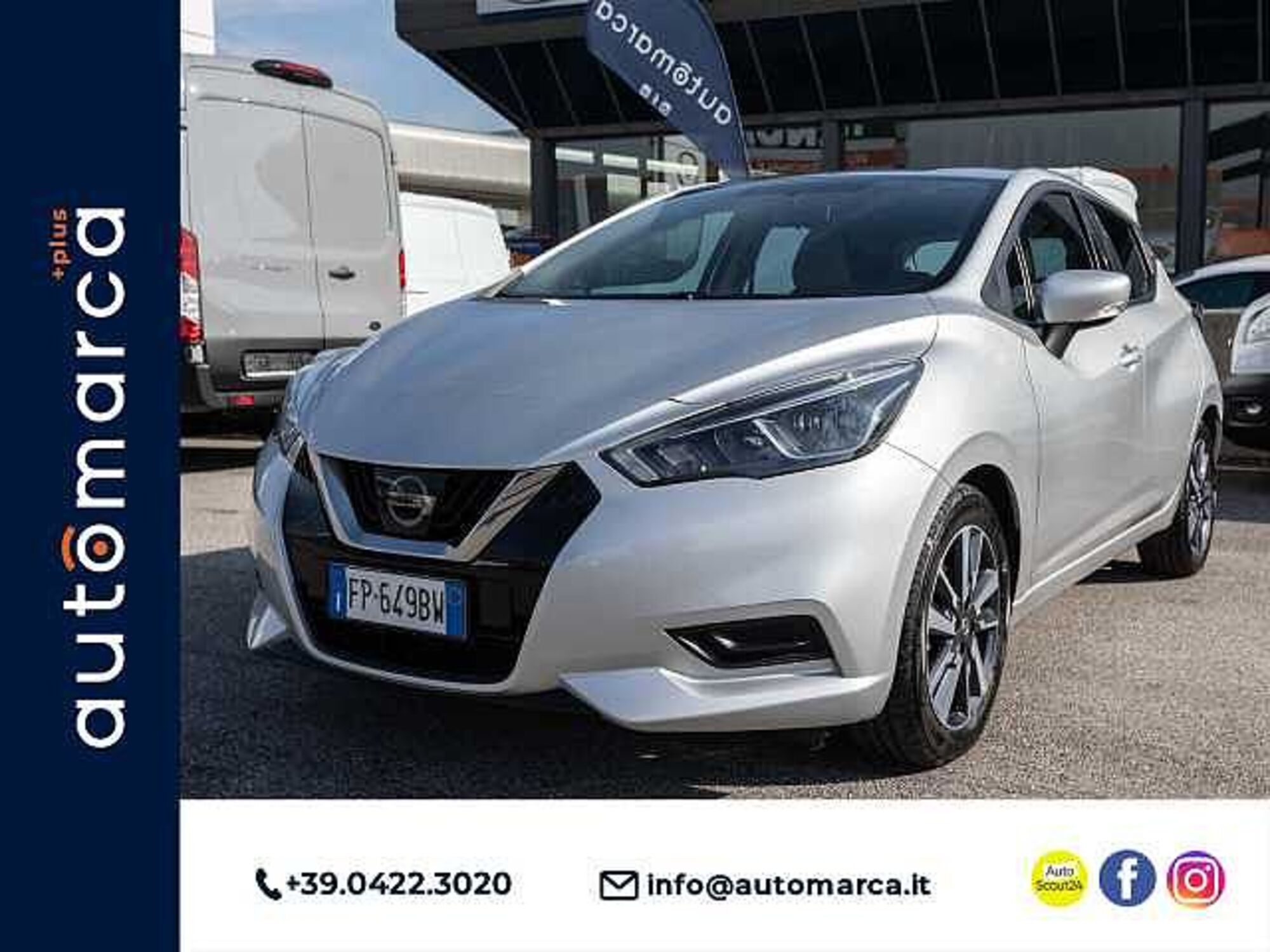 Nissan Micra 1.0L 12V 5 porte Acenta del 2018 usata a Silea