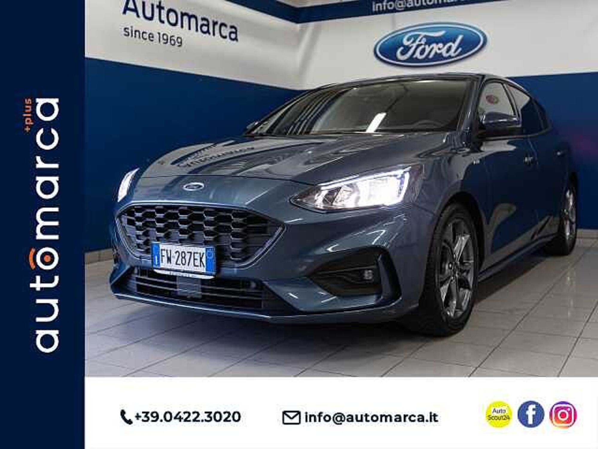 Ford Focus 1.0 EcoBoost 125 CV 5p. ST-Line  del 2019 usata a Silea