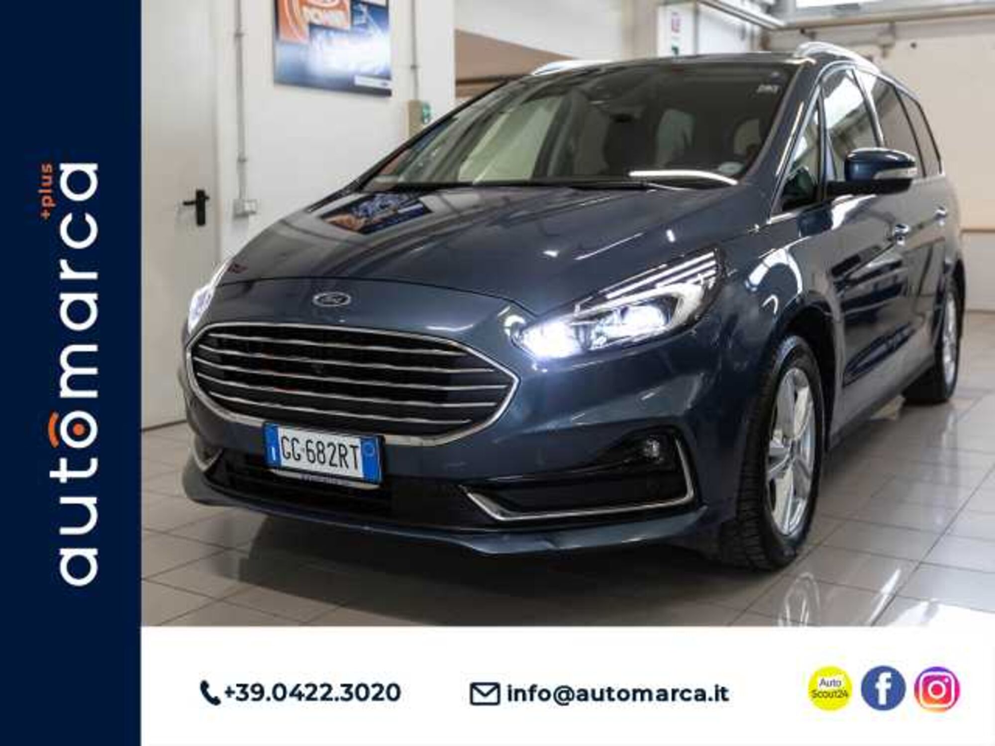 Ford Galaxy 2.5 Full Hybrid 190 CV aut.CVT Titanium Business del 2021 usata a Silea