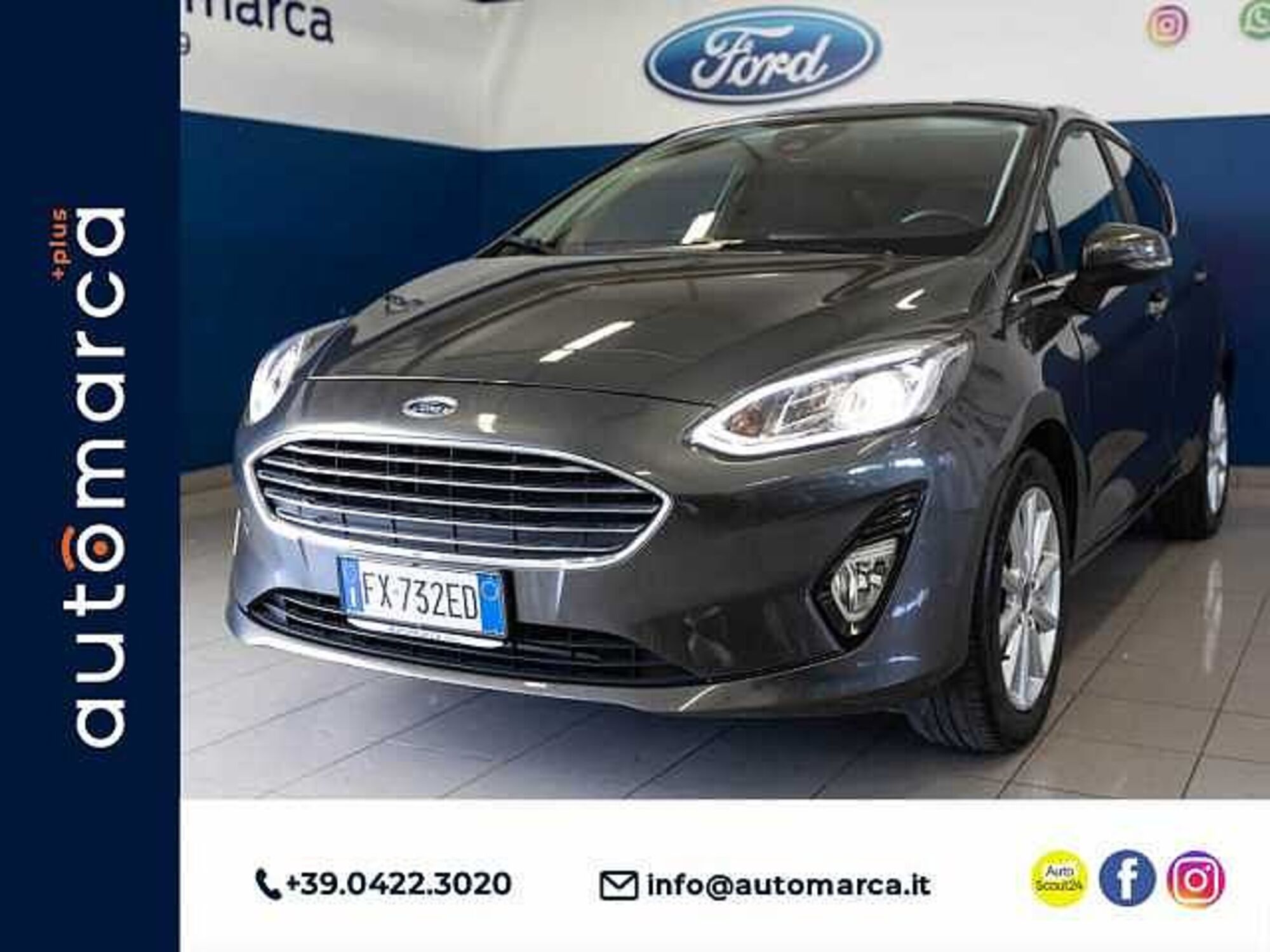 Ford Fiesta 1.1 85 CV 5 porte Titanium  del 2019 usata a Silea