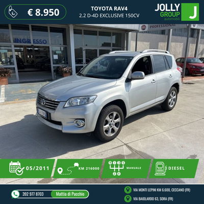 Toyota Rav4 2.2 D-4D 150 CV DPF Exclusive del 2011 usata a Ceccano