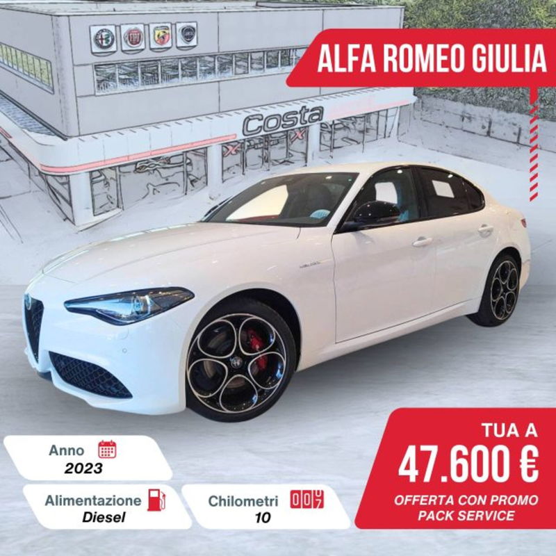 Alfa Romeo Giulia 2.2 Turbodiesel 210 CV AT8 AWD Q4 Veloce  nuova a Valdobbiadene