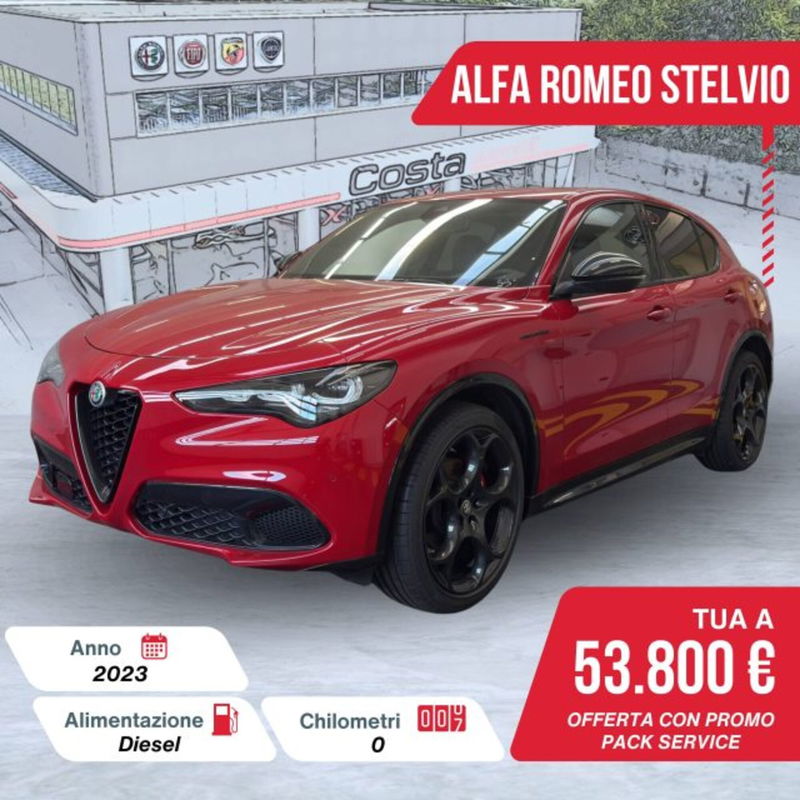 Alfa Romeo Stelvio Stelvio 2.2 Turbodiesel 210 CV AT8 Q4 Veloce  nuova a Valdobbiadene