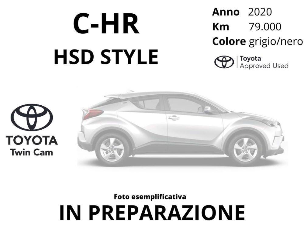 Toyota Toyota C-HR 1.8 Hybrid E-CVT Style  del 2020 usata a Latina