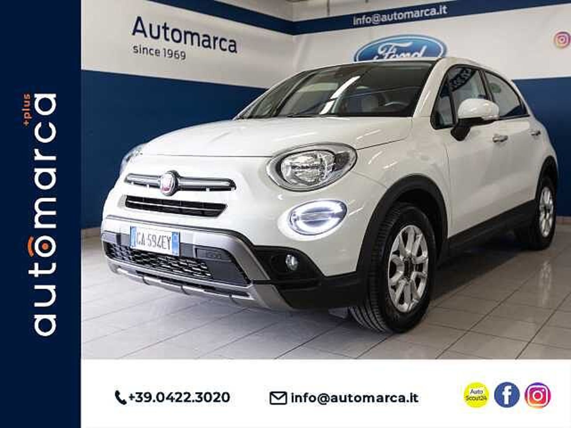 Fiat 500X 1.3 MultiJet 95 CV Cross  del 2020 usata a Silea