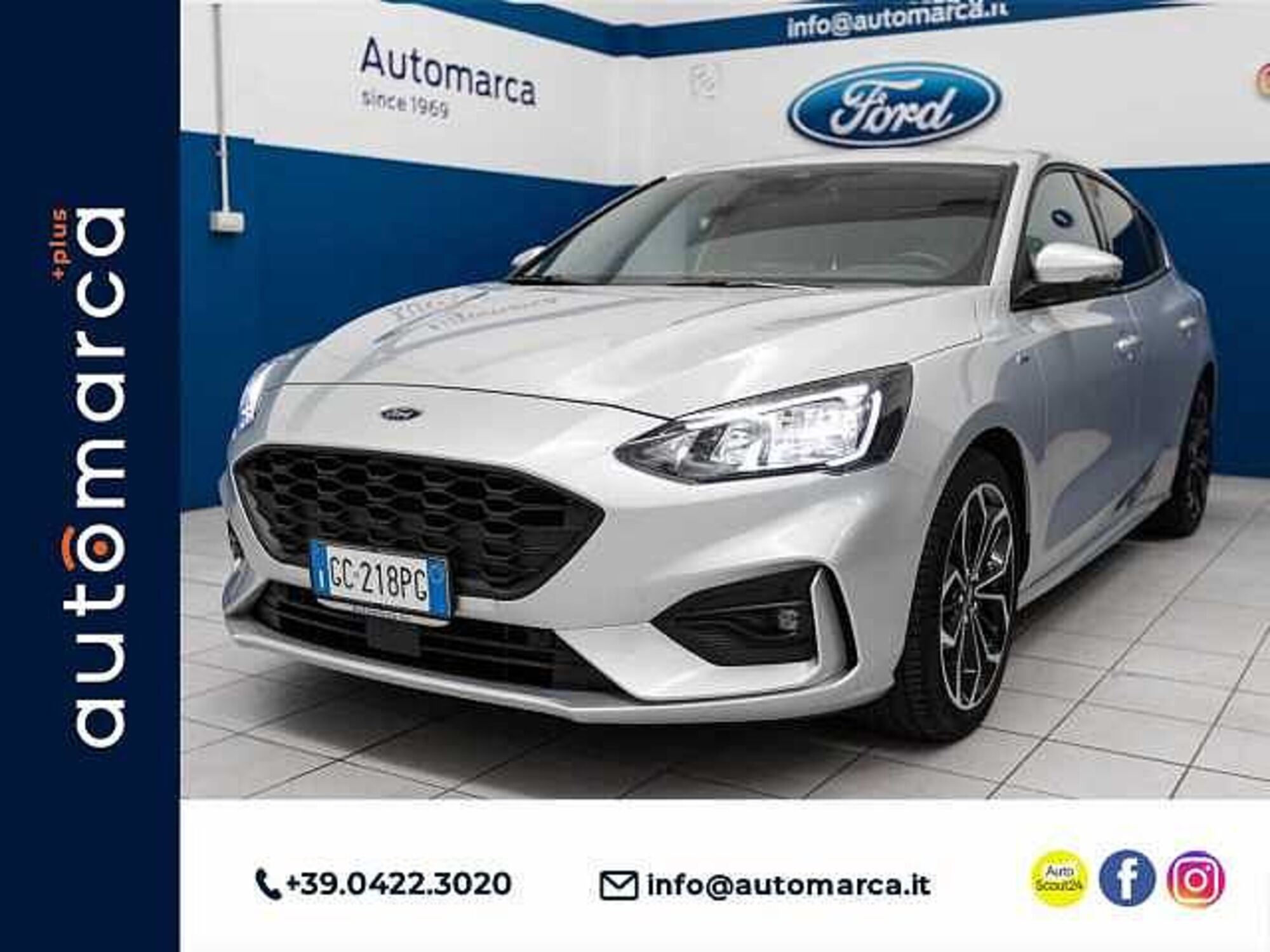 Ford Focus 1.0 EcoBoost 125 CV 5p. ST-Line  del 2020 usata a Silea