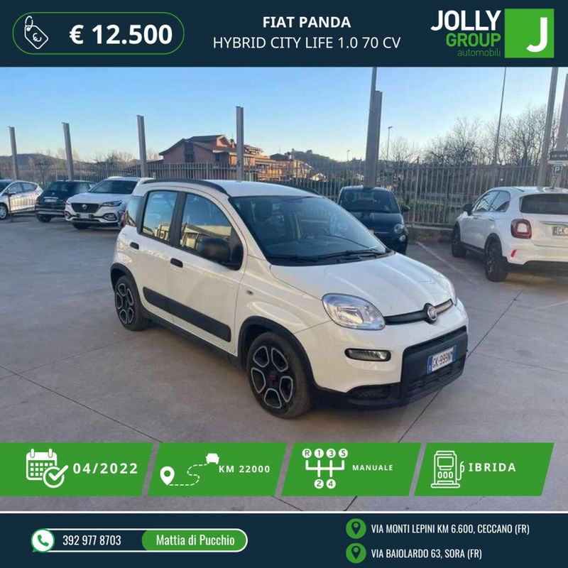 Fiat Panda 1.0 FireFly S&amp;S Hybrid City Cross  del 2022 usata a Sora