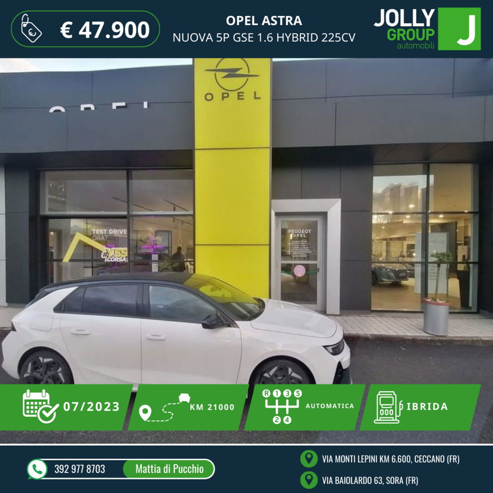 Opel Astra usata a Frosinone