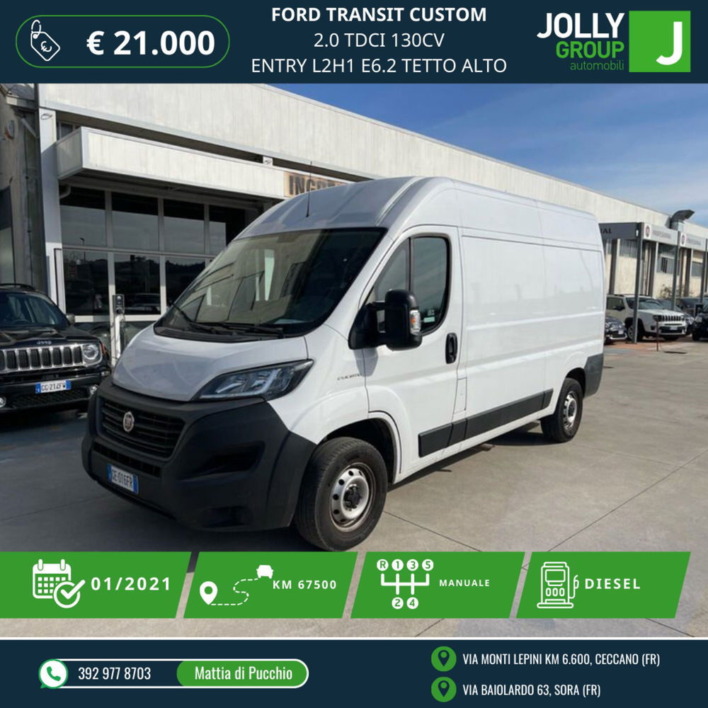 Ford Transit Custom Furgone usata a Frosinone