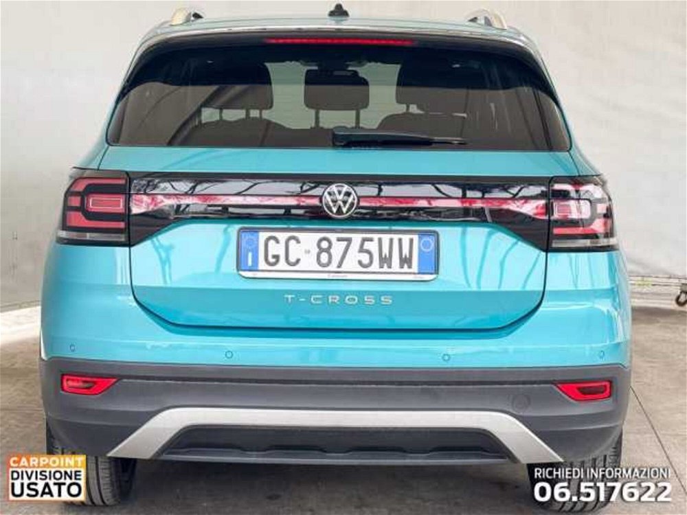 Volkswagen T-Cross 1.0 TSI 110 CV Advanced del 2020 usata a Roma (4)