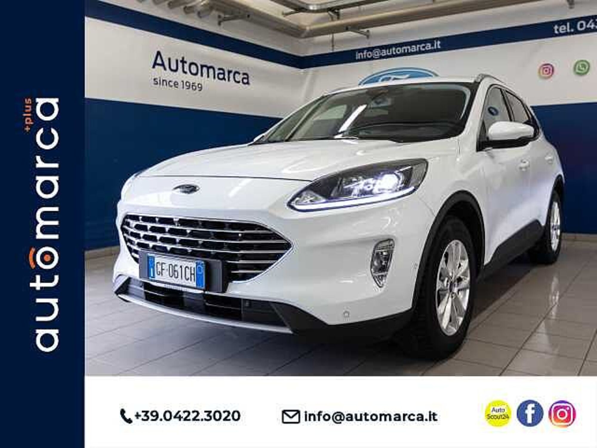 Ford Kuga 1.5 EcoBlue 120 CV 2WD Titanium  del 2021 usata a Silea