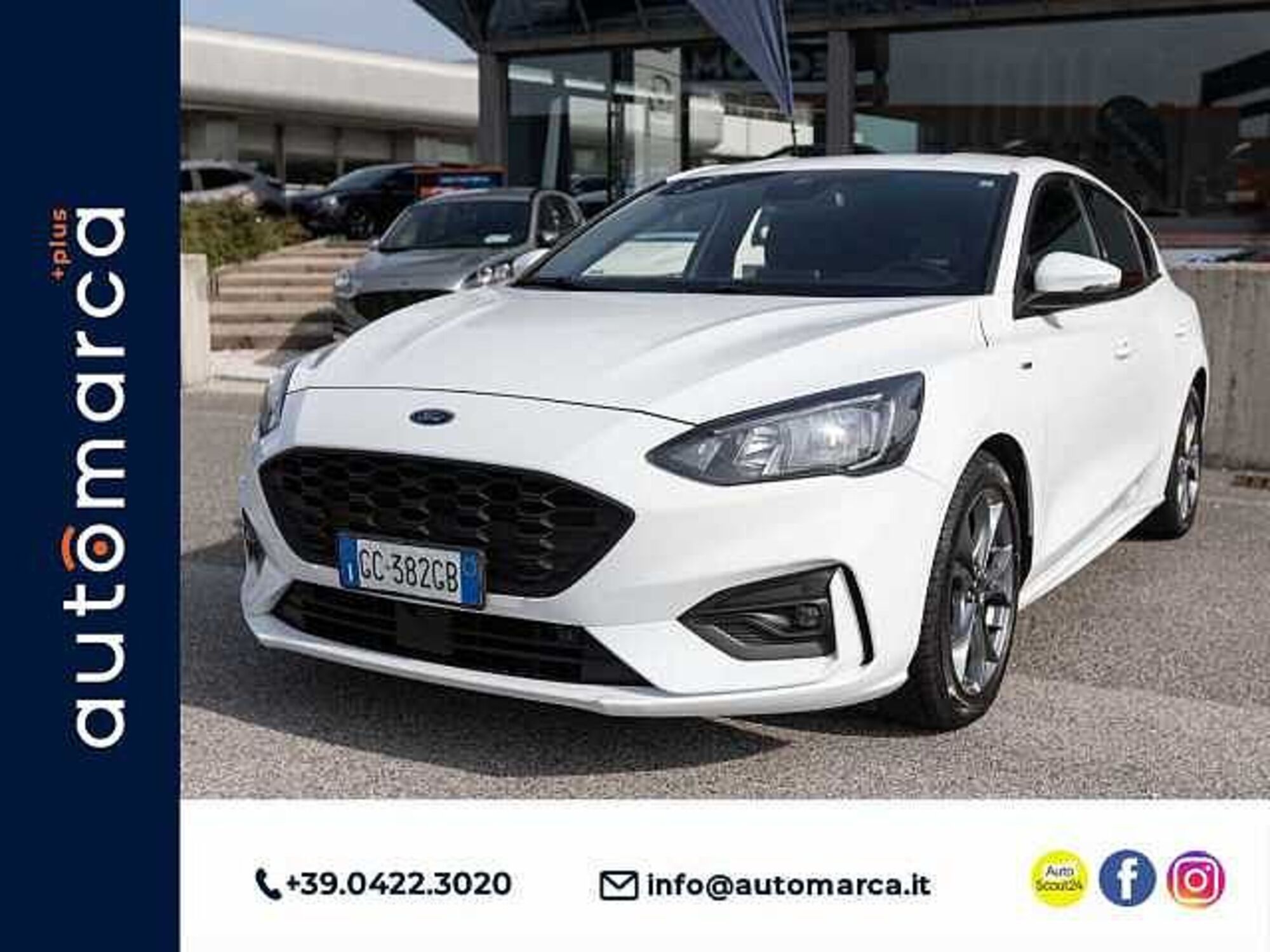 Ford Focus 1.5 EcoBlue 120 CV 5p. ST-Line  del 2020 usata a Silea