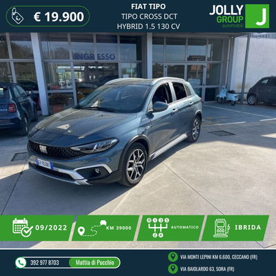 Fiat Tipo Tipo 5p 1.5 t4 hybrid Cross 130cv dct del 2022 usata a Sora