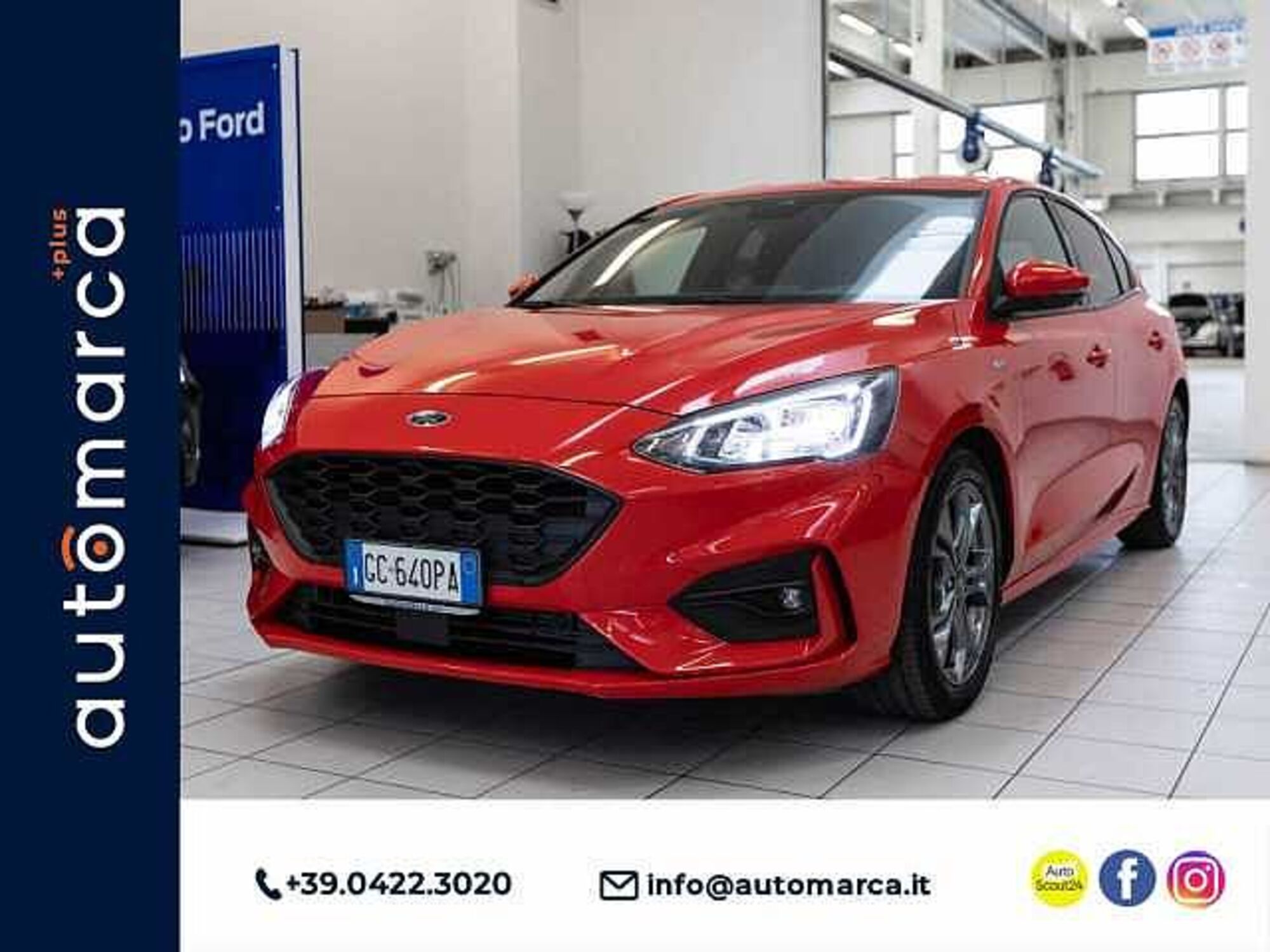 Ford Focus 1.0 EcoBoost 125 CV 5p. ST-Line  del 2020 usata a Silea