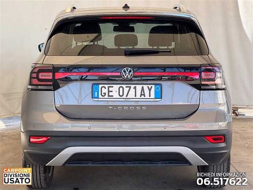 Volkswagen T-Cross 1.0 TSI 110 CV Advanced del 2021 usata a Roma (4)